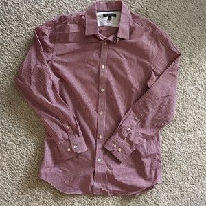 Banana Republic Red Gingham Dress Shirt